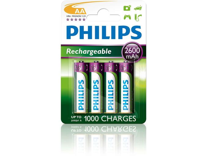 PHILIPS polnilna baterija AA - 4 KOS (HR06) R6B4B260/10