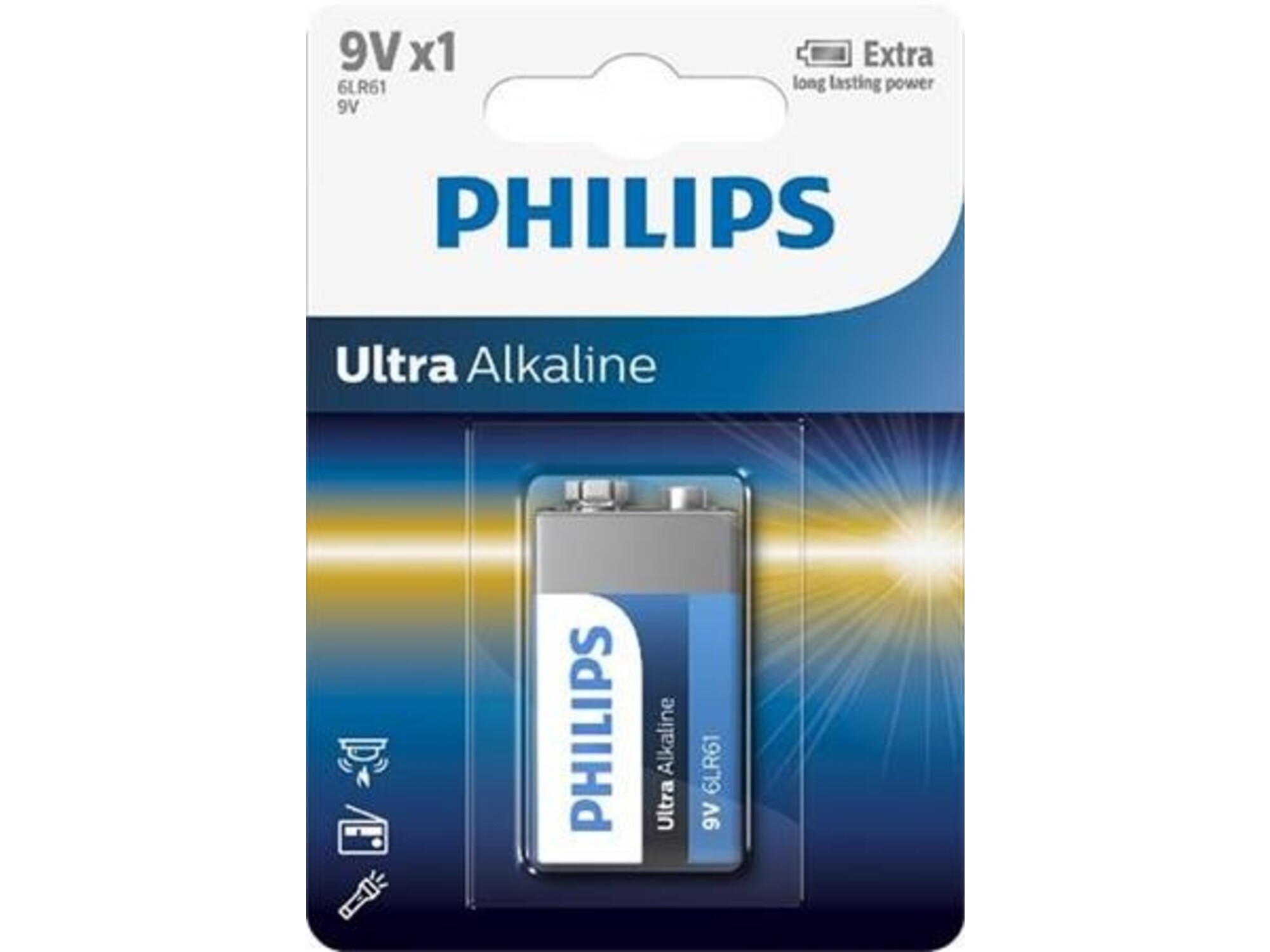 PHILIPS baterija Ultra 9V 6LR61 6LR61E1B/10