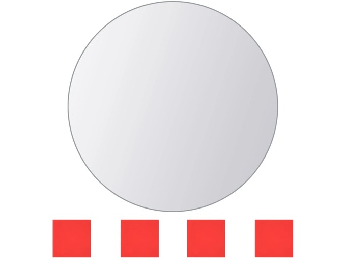 VIDAXL 8 kosov zrcalnih ploščic okrogle oblike steklo