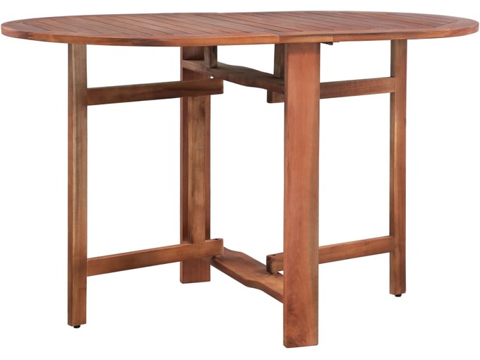 VIDAXL Vrtna miza 120x70x74 cm trden akacijev les