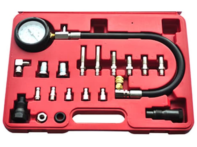VIDAXL 20-delni komplet merilnika kompresije dizelskega motorja