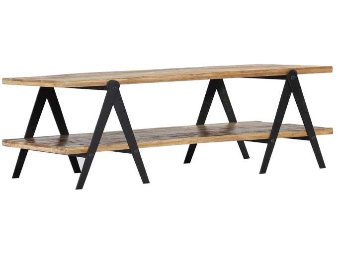 VIDAXL Klubska mizica 115x60x40 cm trden predelan les