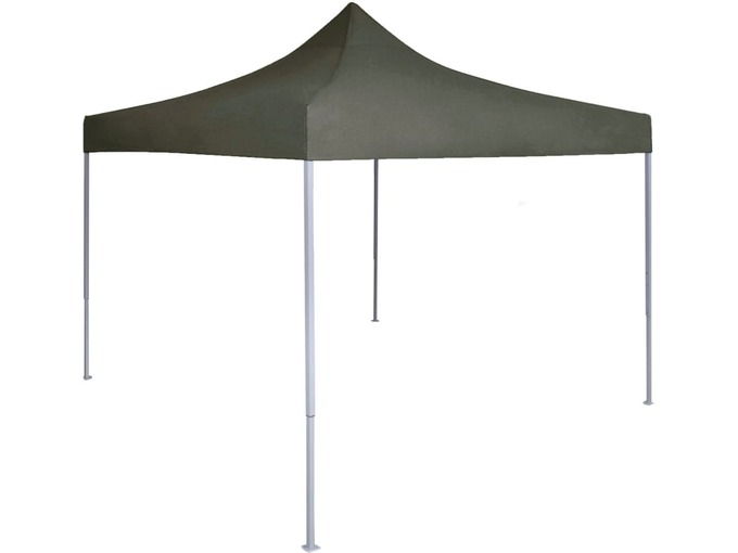 VIDAXL Profesionalen vrtni šotor 2x2 m iz jekla antraciten
