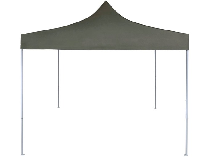 VIDAXL Profesionalen vrtni šotor 2x2 m iz jekla antraciten