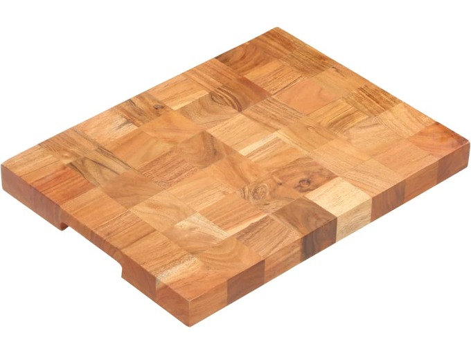VIDAXL Deska za rezanje 40x30x3,8 cm trden akacijev les