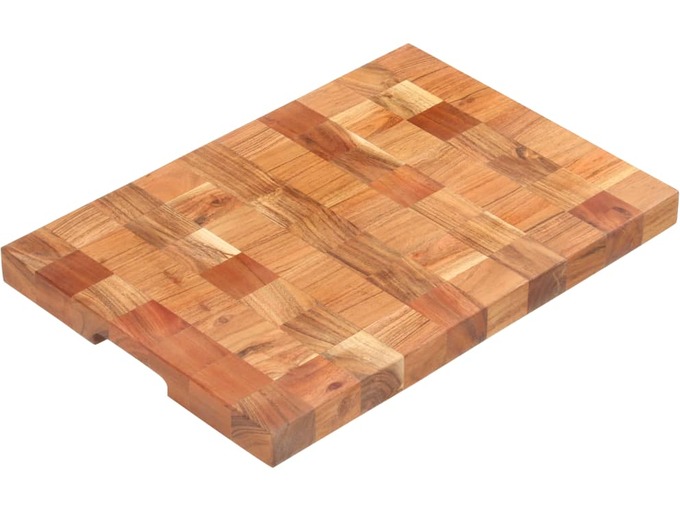 VIDAXL Deska za rezanje 50x34x3,8 cm trden akacijev les
