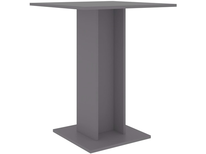 VIDAXL Bistro mizica siva 60x60x75 cm iverna plošča