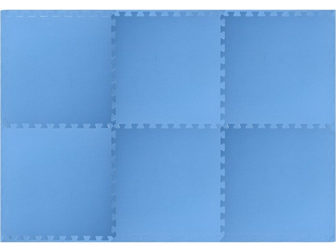 VIDAXL Talne podloge 6 kosov 2,16 ㎡ EVA pena modre barve