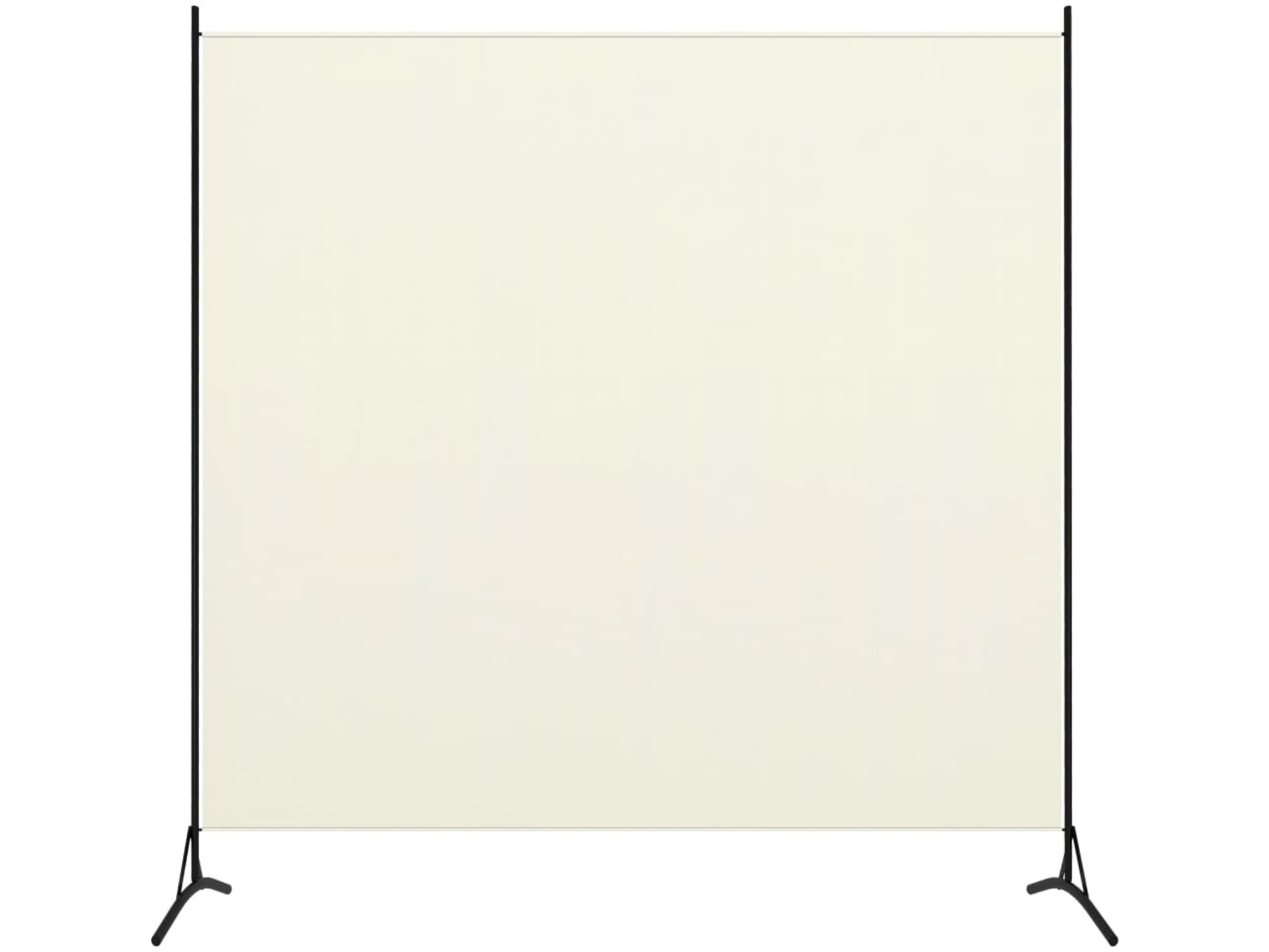 VIDAXL Paravan 1-delni kremno bel 175x180 cm