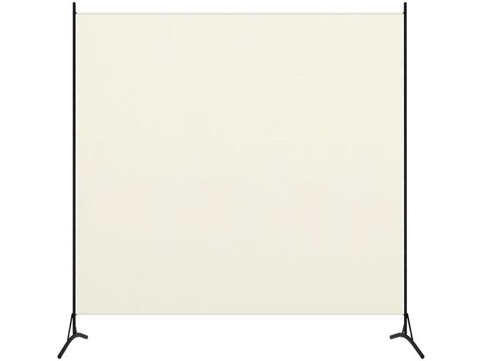 VIDAXL Paravan 1-delni kremno bel 175x180 cm