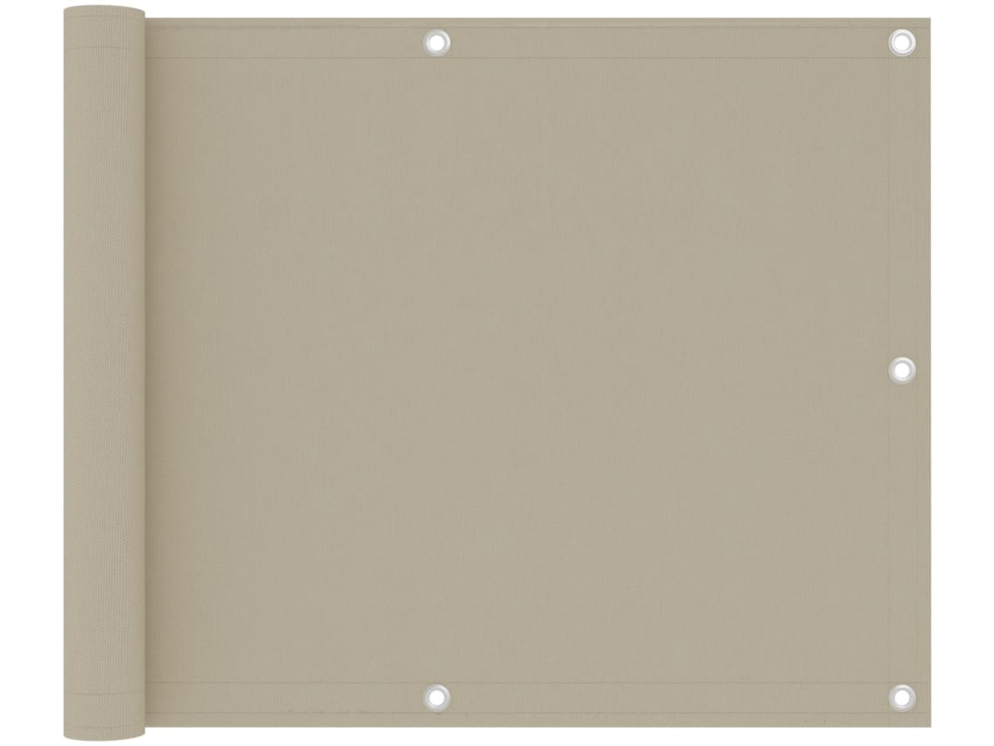 VIDAXL Balkonsko platno bež 75x500 cm oksford blago