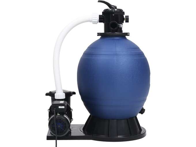 VIDAXL Peščeni filter s 7-smernim ventilom in 1000 W črpalko