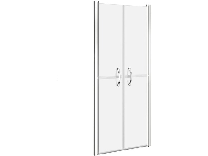 VIDAXL Vrata za tuš mlečna ESG 71x190 cm