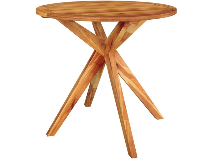 VIDAXL Vrtna miza 85x85x75 cm trden akacijev les