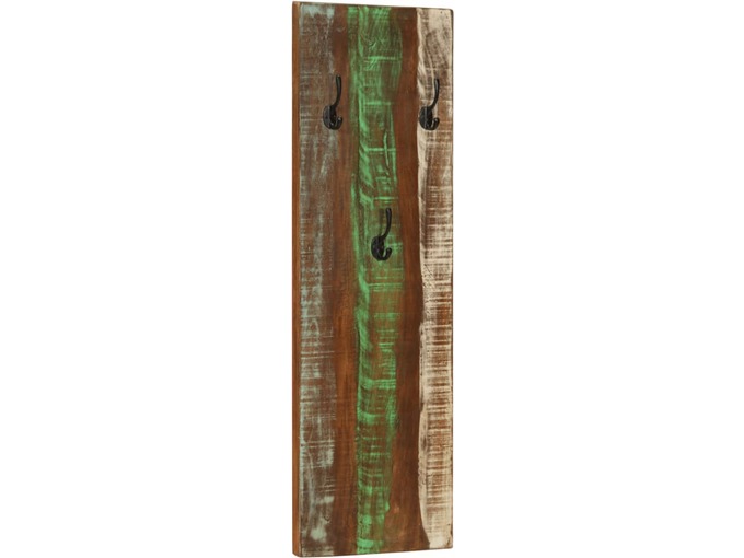 VIDAXL Stensko obešalo za plašče 2 kosa 36x3x110 cm trden predelan les