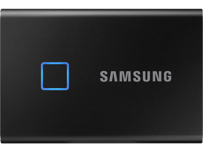 SAMSUNG Zunanji SSD 2TB Type-C USB 3.2 Gen2 V-NAND UASP, Samsung T7 Touch, črn 