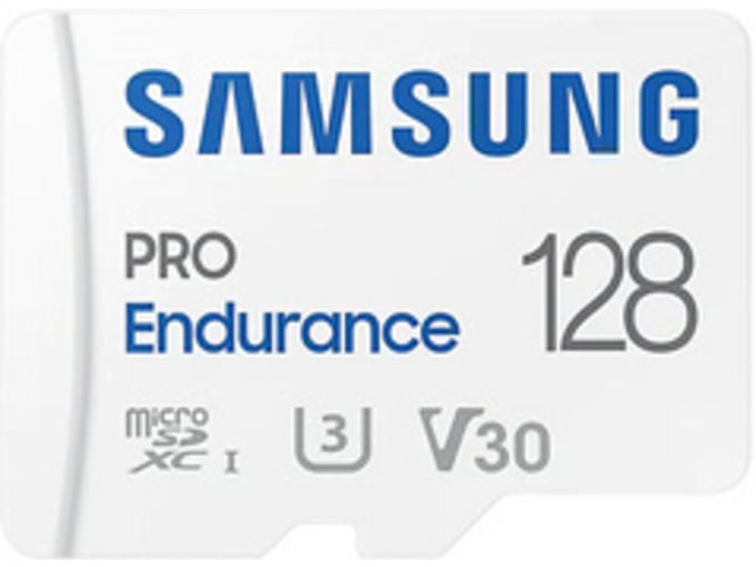 SAMSUNG spominska kartica pro endurance, micro sdxc, 128gb, u3, v30, uhs-i, z sd adapterjem