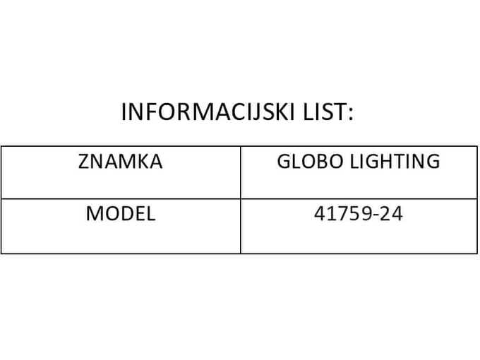 Globo-Lighting LED svetilka MANNI 24W IP20 2700-6500K