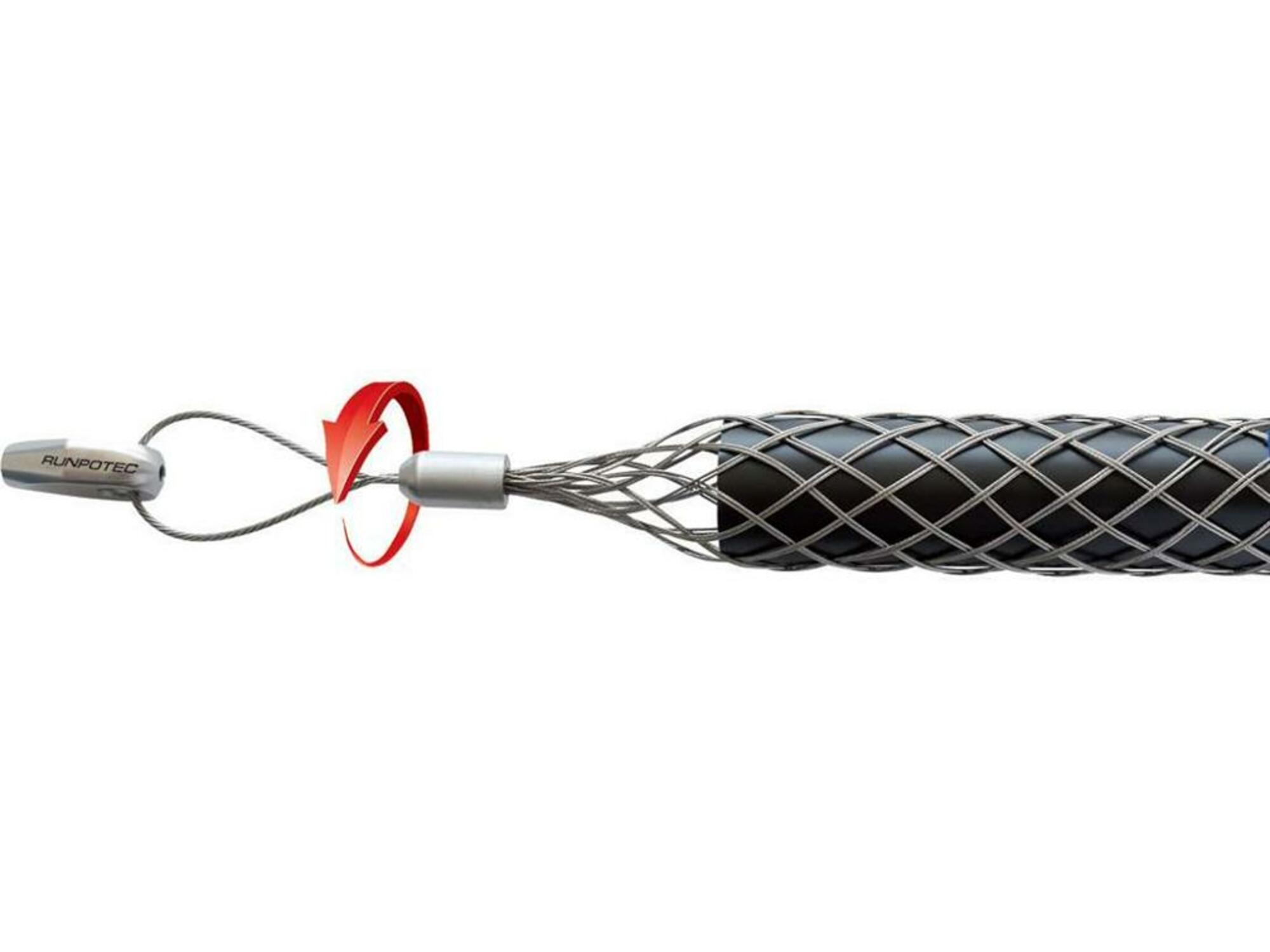 RUNPOTEC nastavek za vleko izoliranih kablov s kavljem 20266, M6 430 mm