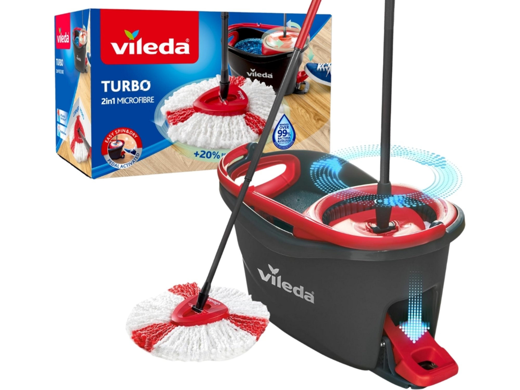 VILEDA komplet za čiščenje tal Turbo Mop 163422 