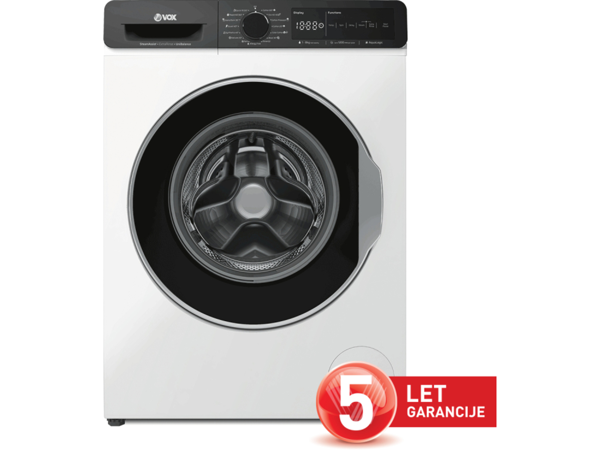 VOX pralni stroj WM 1280-SAT2T15D, 8kg