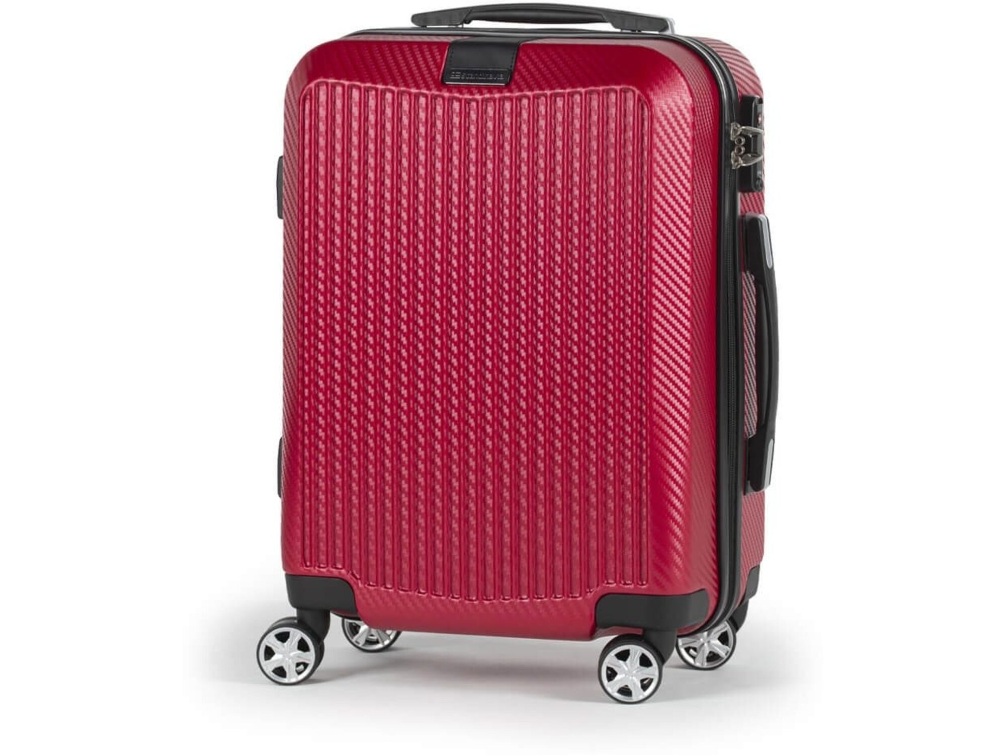 SCANDINAVIA potovalni kovček  Carbon Series 40L 20089, rdeča