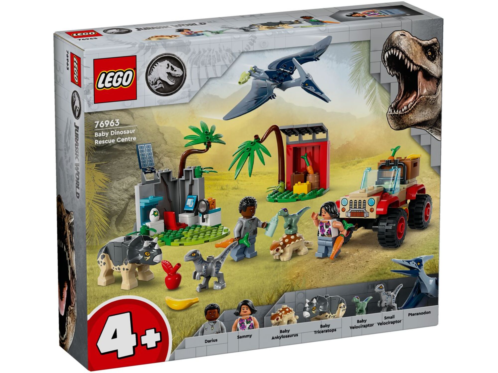 LEGO JURASSIC WORLD reševalno središče za dinozavrske mladiče 76963