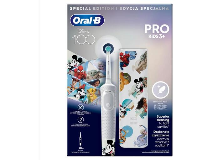 ORAL B otroška električna zobna ščetka Vitality PRO Kids Disney + etui