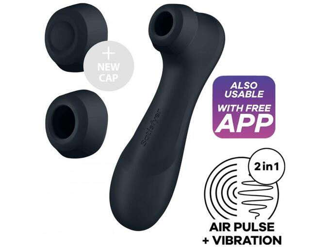 SATISFYER AIR Klitoralni Stimulator Satisfyer Pro 2 Gen 3 App Black