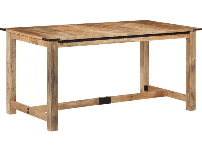 VIDAXL Jedilna miza 160x80x75 cm trden mangov les