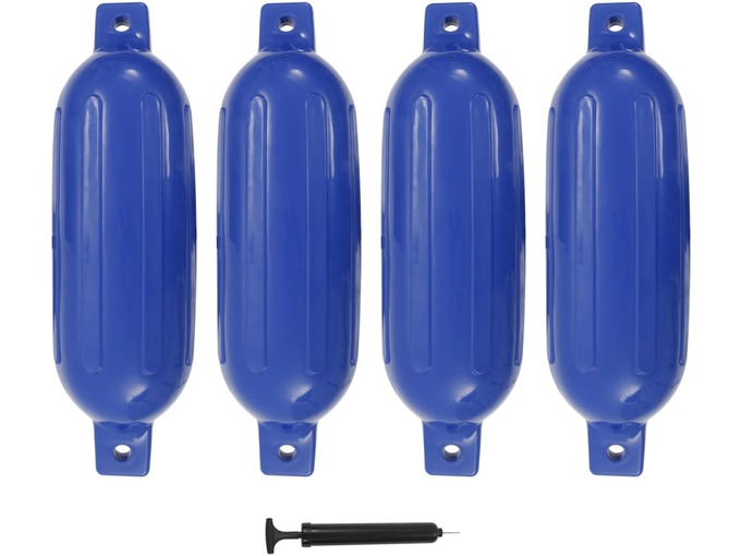 Den Odbojniki za čoln 4 kosi modri 58,5x16,5 cm PVC