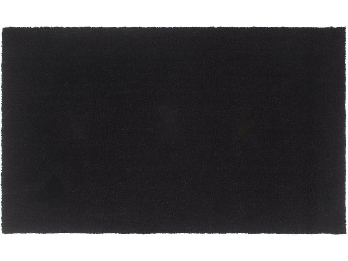 VIDAXL Predpražnik črne barve 90x150 cm kokosova vlakna