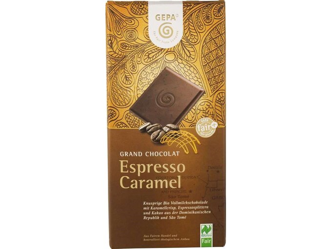GEPA BIO čokolada Espresso karamela 100g