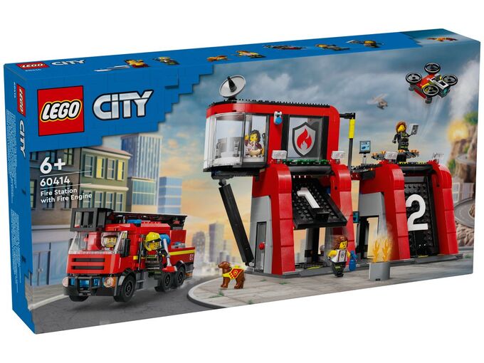 LEGO gasilska postaja z gasilskim vozilom 60414