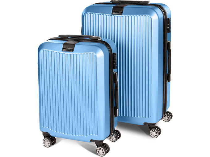 SCANDINAVIA 2-delni set potovalnih kovčkov  Carbon Series, modra