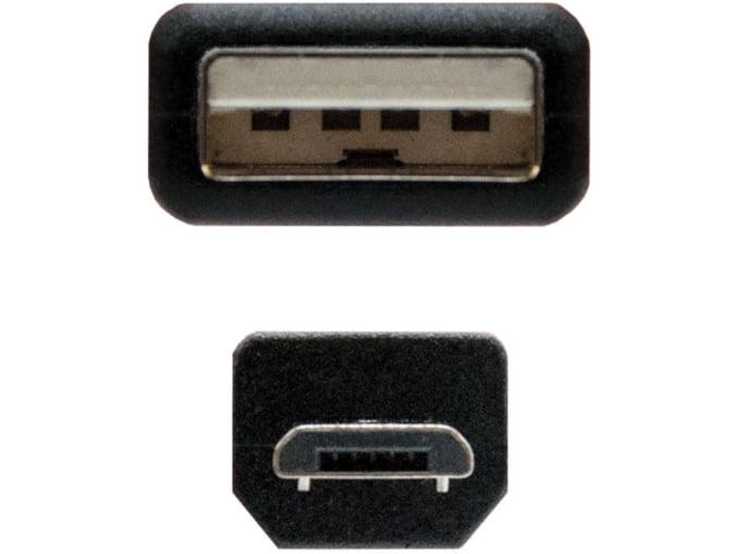 EWENT USB-A/M kabel 2.0 v USB-B/Micro, EC1020, 1.8m, črn
