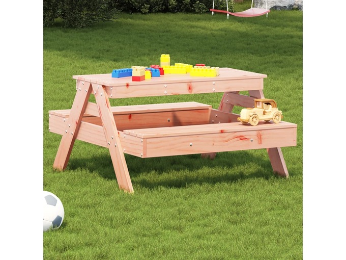 VIDAXL Piknik miza za otroke 88x97x52 cm trden les douglas