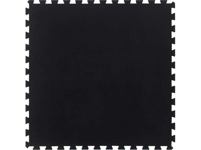 VIDAXL Gumijasta talna ploščica črna 12 mm 100x100 cm
