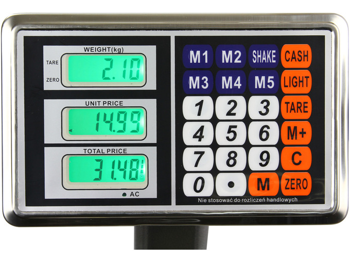 MAR-POL digitalna elektronska tehtnica do 300kg - osvetljena M90166