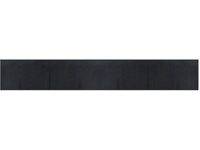 VIDAXL Preproga pravokotna črna 60x400 cm bambus