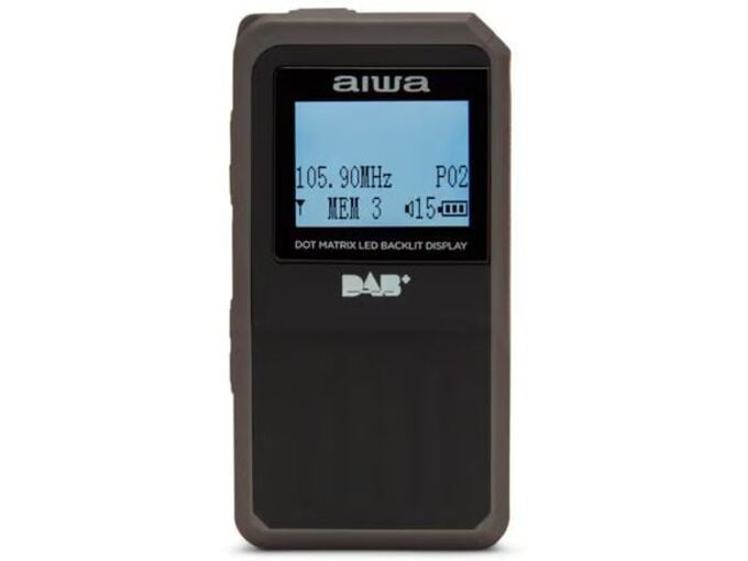 AIWA prenosni žepni radio z DAB RD-20DAB/BK, črn