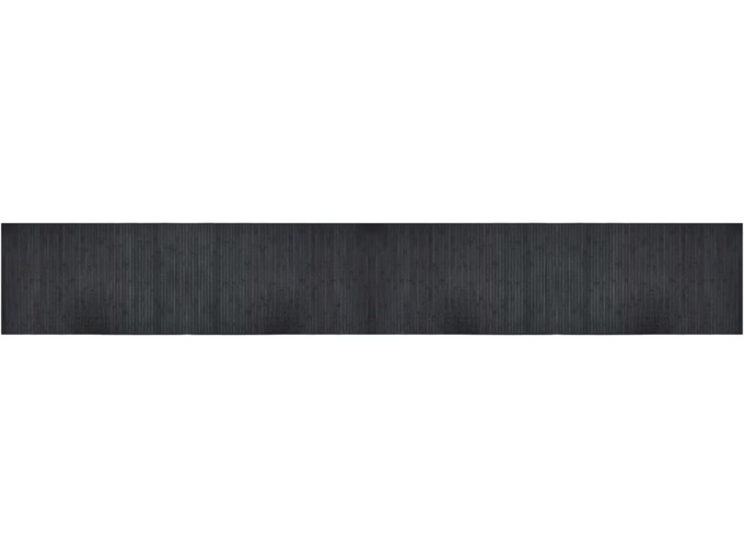 VIDAXL Preproga pravokotna siva 60x400 cm bambus