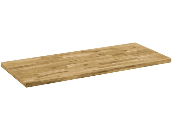 VIDAXL Površina za mizo trden hrastov les pravokotna 44 mm 120x60 cm