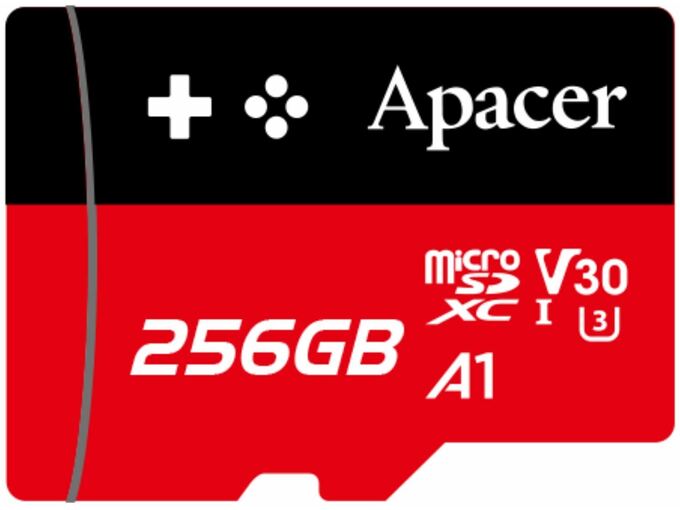APACER spominska kartica microSD XC Class 30 Gaming, 256GB, AP256GMCSX10U7-RAGC