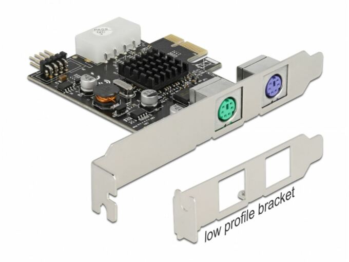 DELOCK mrežna kartica PCI Express 2xPS/2 + 1xUSB Low Profile, 90049