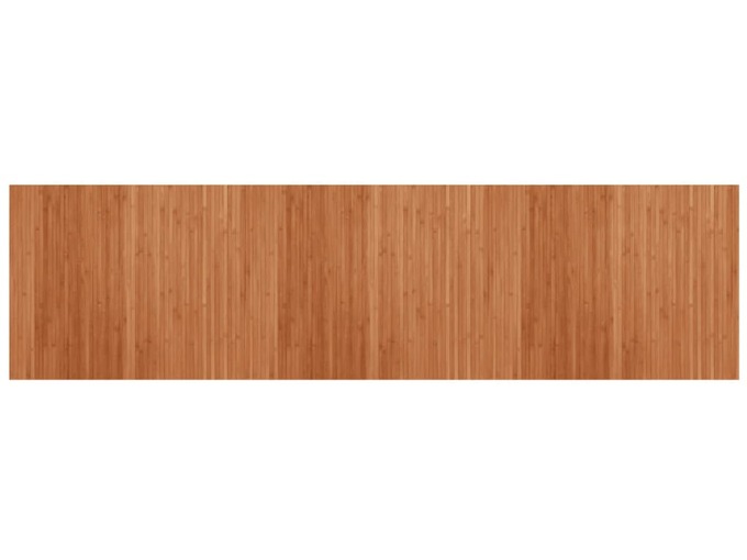 VIDAXL Preproga pravokotna rjava 80x300 cm bambus