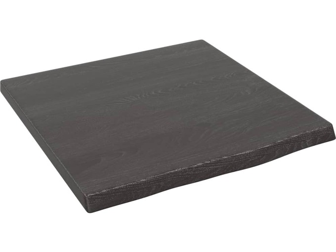 VIDAXL Kopalniški pult temno siv 40x40x2 cm obdelan trden les