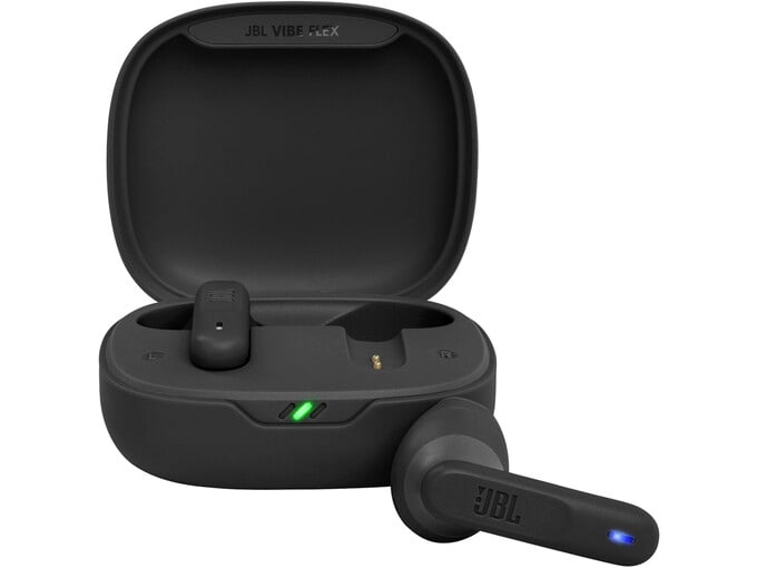 JBL brezžične ušesne slušalke Vibe Flex TWS, črna