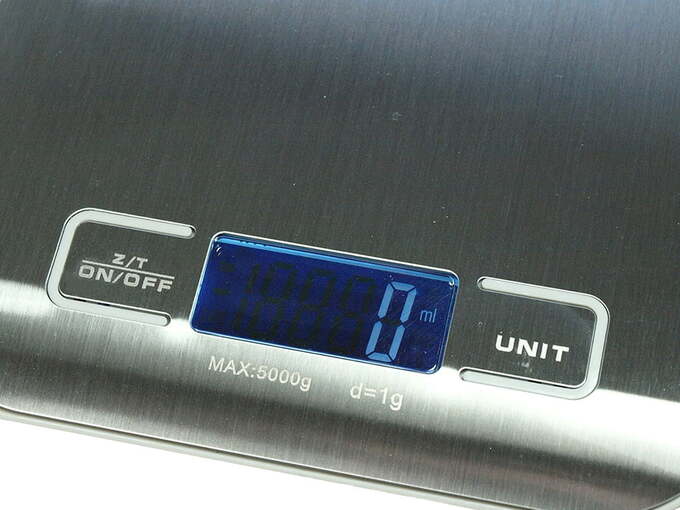 VERK GROUP kuhinjska tehtnica inox osvetljen LCD od 1g do 5kg Verk 17028