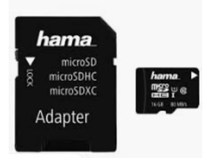 HAMA microSDHC kartica, 16GB 124138